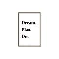 Picture of Dream Plan Do _GroupedProduct_Rectangle_Portrait_Canvas_Framed_