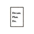 Picture of Dream Plan Do _GroupedProduct_Rectangle_Portrait_Canvas_Framed_