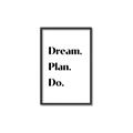 Picture of Dream Plan Do _GroupedProduct_Rectangle_Portrait_Canvas_Framed_