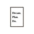 Picture of Dream Plan Do _GroupedProduct_Rectangle_Portrait_Canvas_Framed_