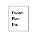 Picture of Dream Plan Do _GroupedProduct_Rectangle_Portrait_Canvas_Framed_