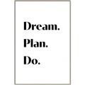 Picture of Dream Plan Do _GroupedProduct_Rectangle_Portrait_Canvas_Framed_