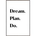 Picture of Dream Plan Do _GroupedProduct_Rectangle_Portrait_Canvas_Framed_