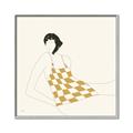 Picture of Lady in Squares _GroupedProduct_Square_Canvas_Framed_