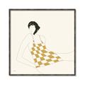 Picture of Lady in Squares _GroupedProduct_Square_Canvas_Framed_