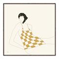 Picture of Lady in Squares _GroupedProduct_Square_Canvas_Framed_