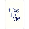 Picture of Cest La Vie in Blue _GroupedProduct_Rectangle_Portrait_Canvas_Framed_