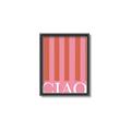 Picture of Ciao Stripes in Pink _GroupedProduct_Rectangle_Portrait_Canvas_Framed_