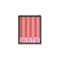Picture of Ciao Stripes in Pink _GroupedProduct_Rectangle_Portrait_Canvas_Framed_