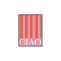 Picture of Ciao Stripes in Pink _GroupedProduct_Rectangle_Portrait_Canvas_Framed_