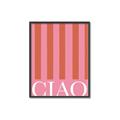 Picture of Ciao Stripes in Pink _GroupedProduct_Rectangle_Portrait_Canvas_Framed_