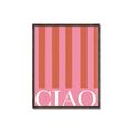 Picture of Ciao Stripes in Pink _GroupedProduct_Rectangle_Portrait_Canvas_Framed_