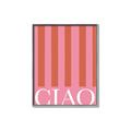 Picture of Ciao Stripes in Pink _GroupedProduct_Rectangle_Portrait_Canvas_Framed_