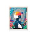 Picture of Luminous Blue Girl _GroupedProduct_Rectangle_Portrait_Framed_Matted_