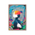 Picture of Luminous Blue Girl _GroupedProduct_Rectangle_Portrait_Framed_Matted_