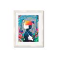 Picture of Luminous Blue Girl _GroupedProduct_Rectangle_Portrait_Framed_Matted_
