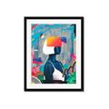 Picture of Luminous Blue Girl _GroupedProduct_Rectangle_Portrait_Framed_Matted_