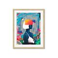Picture of Luminous Blue Girl _GroupedProduct_Rectangle_Portrait_Framed_Matted_