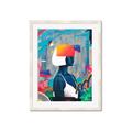 Picture of Luminous Blue Girl _GroupedProduct_Rectangle_Portrait_Framed_Matted_