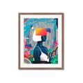Picture of Luminous Blue Girl _GroupedProduct_Rectangle_Portrait_Framed_Matted_