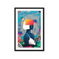 Picture of Luminous Blue Girl _GroupedProduct_Rectangle_Portrait_Framed_Matted_