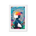 Picture of Luminous Blue Girl _GroupedProduct_Rectangle_Portrait_Framed_Matted_