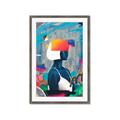 Picture of Luminous Blue Girl _GroupedProduct_Rectangle_Portrait_Framed_Matted_