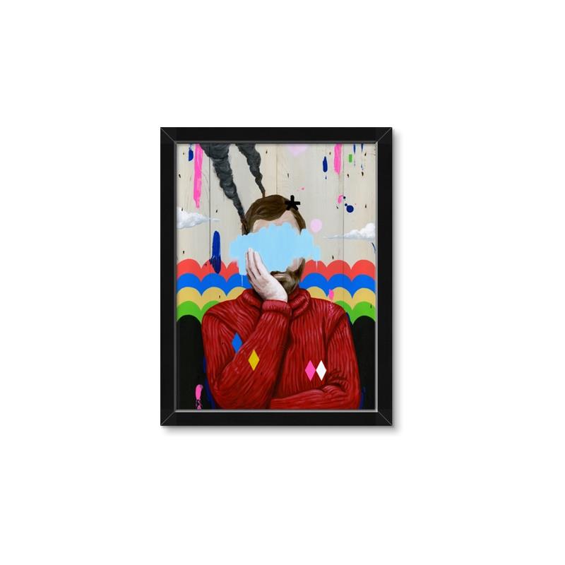 Picture of Graffiti Sadness _GroupedProduct_Rectangle_Portrait_Framed_Matted_