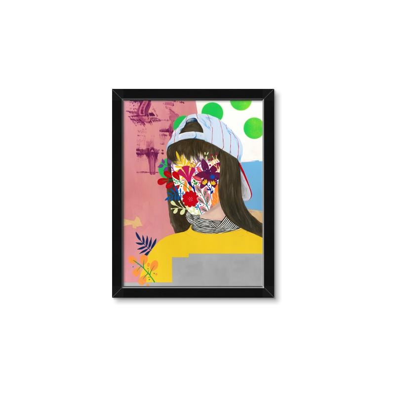 Picture of Abstracted Neon Expressions _GroupedProduct_Rectangle_Portrait_Framed_Matted_