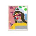 Picture of Abstracted Neon Expressions _GroupedProduct_Rectangle_Portrait_Framed_Matted_