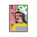 Picture of Abstracted Neon Expressions _GroupedProduct_Rectangle_Portrait_Framed_Matted_