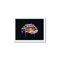 Picture of Graffiti Glow Lips _GroupedProduct_Rectangle_Landscape_Framed_Matted_