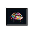 Picture of Graffiti Glow Lips _GroupedProduct_Rectangle_Landscape_Framed_Matted_