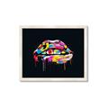 Picture of Graffiti Glow Lips _GroupedProduct_Rectangle_Landscape_Framed_Matted_