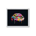 Picture of Graffiti Glow Lips _GroupedProduct_Rectangle_Landscape_Framed_Matted_