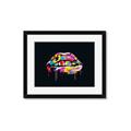 Picture of Graffiti Glow Lips _GroupedProduct_Rectangle_Landscape_Framed_Matted_