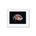 Picture of Graffiti Glow Lips _GroupedProduct_Rectangle_Landscape_Framed_Matted_