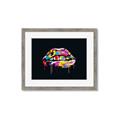 Picture of Graffiti Glow Lips _GroupedProduct_Rectangle_Landscape_Framed_Matted_