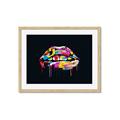 Picture of Graffiti Glow Lips _GroupedProduct_Rectangle_Landscape_Framed_Matted_