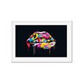 Picture of Graffiti Glow Lips _GroupedProduct_Rectangle_Landscape_Framed_Matted_