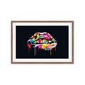 Picture of Graffiti Glow Lips _GroupedProduct_Rectangle_Landscape_Framed_Matted_