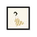 Picture of Lady in Squares _GroupedProduct_Square_Framed_Matted_