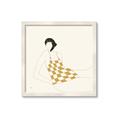 Picture of Lady in Squares _GroupedProduct_Square_Framed_Matted_