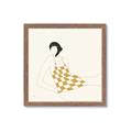 Picture of Lady in Squares _GroupedProduct_Square_Framed_Matted_