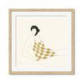 Picture of Lady in Squares _GroupedProduct_Square_Framed_Matted_