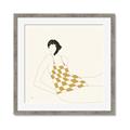 Picture of Lady in Squares _GroupedProduct_Square_Framed_Matted_