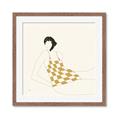 Picture of Lady in Squares _GroupedProduct_Square_Framed_Matted_