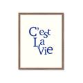 Picture of Cest La Vie in Blue _GroupedProduct_Rectangle_Portrait_Framed_Matted_