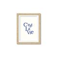 Picture of Cest La Vie in Blue _GroupedProduct_Rectangle_Portrait_Framed_Matted_