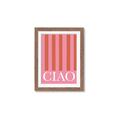 Picture of Ciao Stripes in Pink _GroupedProduct_Rectangle_Portrait_Framed_Matted_